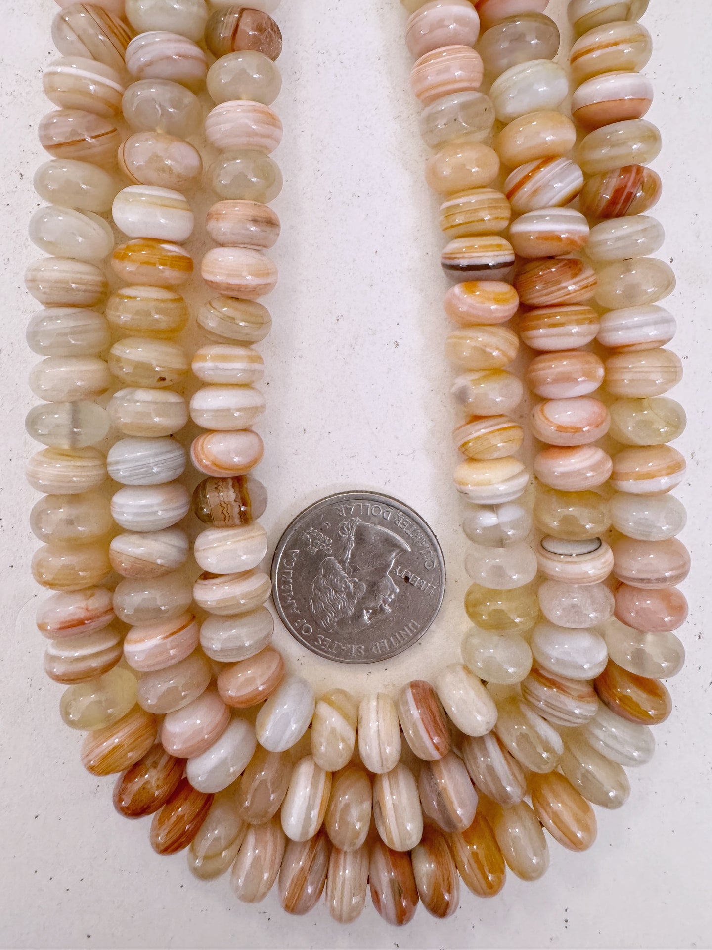 red sardonyx , 10x6mm rondelle, 15