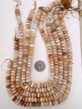 red sardonyx , 10x6mm rondelle, 15" strand, sold per strand