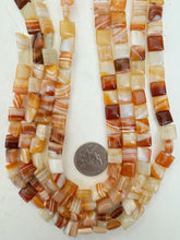 red sardonyx , 10x10x4mm square, 15" strand, sold per strand (batch 1)