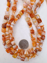 red sardonyx , 10x10x4mm square, 15" strand, sold per strand (batch 2)