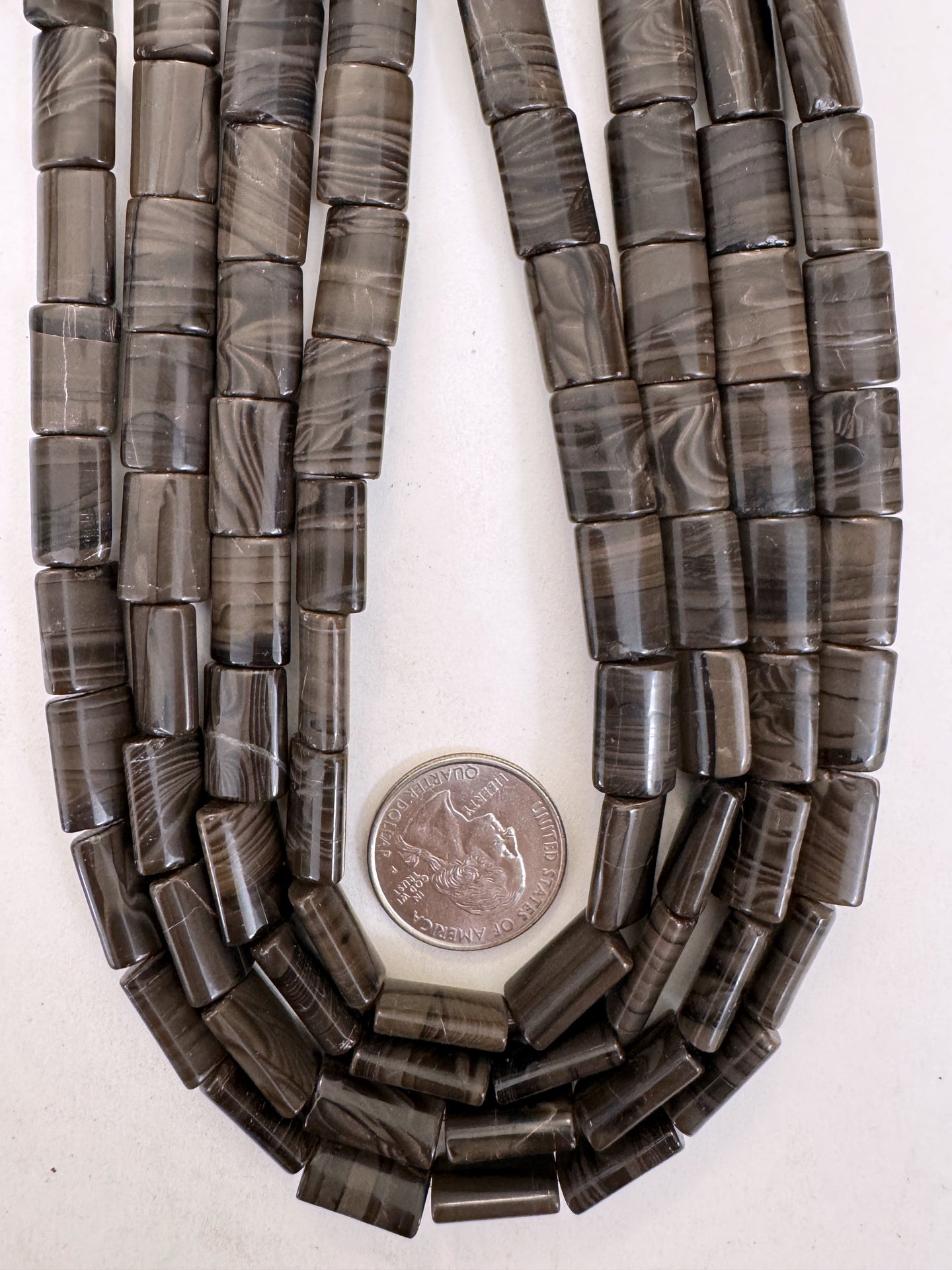 black antique jasper , 14x12x5mm rectangle, 15