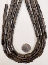 black antique jasper , 16x7x4mm rectangle, 15" strand, sold per strand