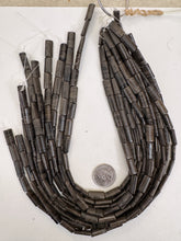 black antique jasper , 16x7x4mm rectangle, 15" strand, sold per strand