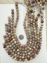 brown banded jasper , 12mm round, 15" strand, sold per strand