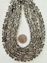 antique silver plated metal, vintage look, 15x13x5mm Ganesh, 15" strand, sold per strand