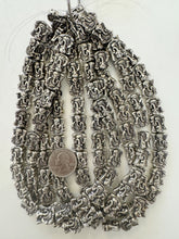antique silver plated metal, vintage look, 15x13x5mm Ganesh, 15" strand, sold per strand