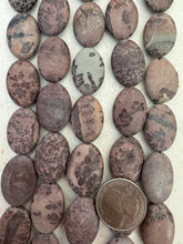porcelain jasper, semi dull finish, 24x18x6mm oval, 15" strand,  SOLD PER STRAND