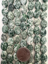 tree agate, semi dull finish, 16x12x5mm oval, 15" strand,  SOLD PER STRAND