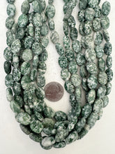 tree agate, semi dull finish, 16x12x5mm oval, 15" strand,  SOLD PER STRAND
