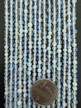 opalite, 4mm round, 15" strand,  SOLD PER STRAND