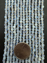 opalite, 4mm faceted round, 15" strand,  SOLD PER STRAND