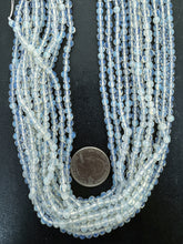 opalite, 4mm faceted round, 15" strand,  SOLD PER STRAND