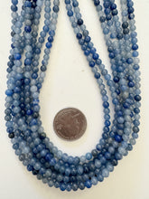 blue aventurine, 4mm round, 15" strand,  SOLD PER STRAND