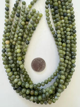 BC jade, 6mm round, 15" strand,  SOLD PER STRAND