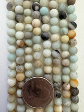 amazonite, matte finish, 6mm round, 15" strand, SOLD PER STRAND