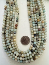 amazonite, matte finish, 6mm round, 15" strand, SOLD PER STRAND