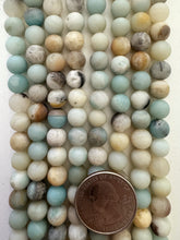 amazonite, matte finish, 8mm round, 15" strand, SOLD PER STRAND