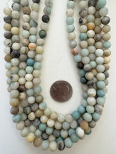 amazonite, matte finish, 8mm round, 15" strand, SOLD PER STRAND
