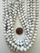 howlite, matte finish, 8mm round, 15" strand, SOLD PER STRAND