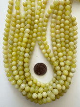 olive jade, 8mm round, 15" strand, SOLD PER STRAND