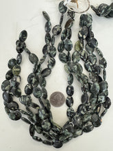 chinese writing jasper, 18x12x4mm oval, 15" strand, sold per strand