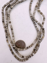 chinese silver leaf jasper, 4x2mm rondelle, 15" strand, sold per strand