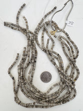 chinese silver leaf jasper, 4x2mm rondelle, 15" strand, sold per strand