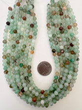 color enhanced quartz: dark mint green, 6mm round, 15" strand, SOLD PER STRAND