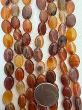 carnelian, 14x10x6mm oval, 15" strand, SOLD PER STRAND