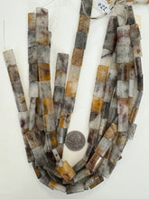 chinese lodalite, 19x12x5mm rectangle, 15" strand, sold per strand