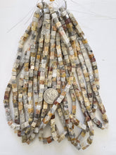 mexican crazy lace agate, 6mm cube, 15" strand, sold per strand (lighter batch)