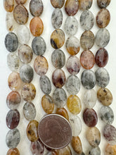 chinese lodalite, 13x10x5mm oval, 15" strand,   SOLD PER STRAND