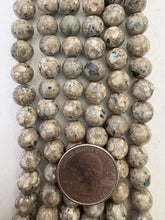 brown khaki jasper, 8mm round, 15" strand,  SOLD PER STRAND