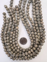 brown khaki jasper, 8mm round, 15" strand,  SOLD PER STRAND