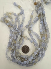 natural blue chalcedony, 8x8x3mm square, 15" strand, sold per strand (batch 2)