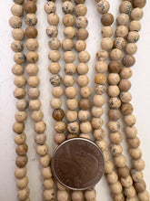 ash jasper, 6mm round, 15" strand, SOLD PER STRAND