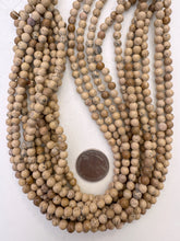 ash jasper, 6mm round, 15" strand, SOLD PER STRAND