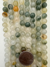 green orange quartz, 8mm round, 15" strand,   SOLD PER STRAND