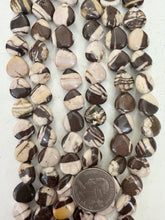 brown zebra jasper, 12x12x5mm teardrop pear, 15" strand, sold per strand