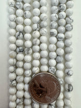 howlite, 6mm round, 15" strand,   SOLD PER STRAND