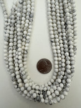 howlite, 6mm round, 15" strand,   SOLD PER STRAND