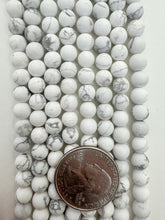 howlite, matte finish, 6mm round, 15" strand,  SOLD PER STRAND