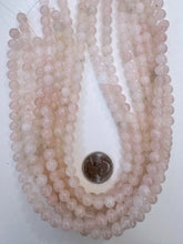 pale rose quartz, 8mm round, 15" strand,   SOLD PER STRAND