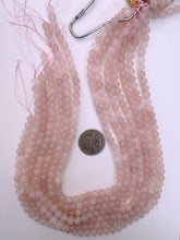 rose quartz, 7mm round, 15" strand, sold per strand