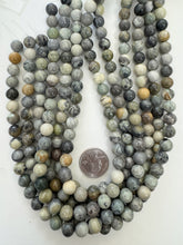 yellow silver leaf jasper, 10mm round, 15" strand, SOLD PER STRAND
