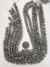 labradorite, dull finish, 8mm round, 15" strand, sold per strand
