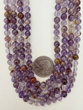 amethyst, 6mm round, 15" strand, sold per strand