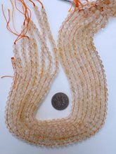 citrine, 6mm round, 15" strand, sold per strand (lighter batch 1)
