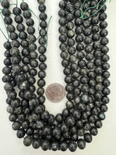 very dark green labradorite, 10mm round, 15" strand, SOLD PER STRAND