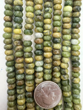 serpentine, 8x5mm rondelle, 15" strand, SOLD PER STRAND